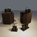 Wooden Daily Electrical Appliances With Black Components For Home Kitchen Use