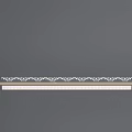 Elegant Modern Chandelier With Lace Pattern Metal Frame Strip Design And Warm Lighting