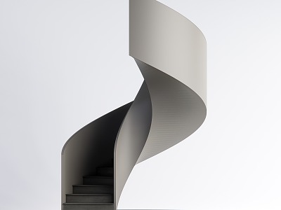 modern revolving staircase model