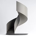 modern revolving staircase 3d model