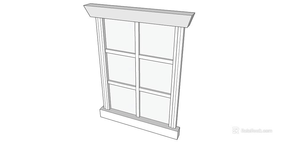 Classic Wooden Chest of Drawers With Multiple Drawer Panels And Solid Base Structure 3d model