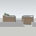 Modern Office Workspace Layout With Multiple Desks Computer Monitors Dividers Green Plants And Black Chairs