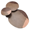 Modern Coffee Tables Featuring Circular Tops And Cylindrical Brown Bases Design
