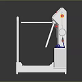 Stainless Steel Industrial Equipment With Control Panel Safety Rail And Pedal Base