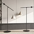 Floor lamp fishing lamp decorative lamp 3d model