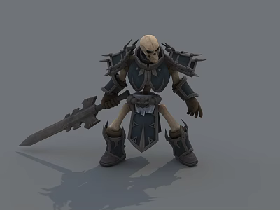 Skeleton Soldier Skeleton Knight Soldier Iron Armor Skeleton Undead Legion Skeleton Monster Armor Skeleton Monster 3d model