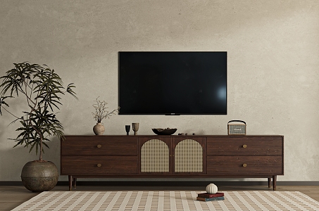 Quiet Ancient TV Cabinet 3d model