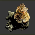 Natural Wooden Stone Log Piece With Rustic Texture And Weathered Surface