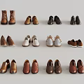 Various Stylish Shoes In Different Colors And Casual Designs For Daily Wear