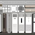 modern air conditioning 3d model