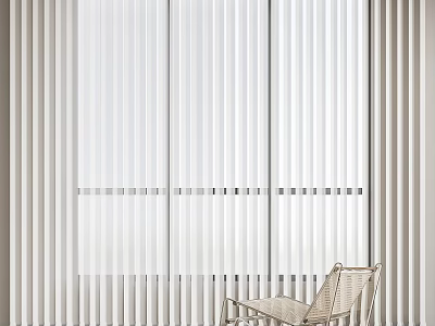 White Window Blinds for Modern Home Interior Creating Bright and Airy Ambiance 3d model