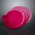 Fresh Red Onion Slices With Vibrant Pink Layers And Stacked Arrangement For Dishes