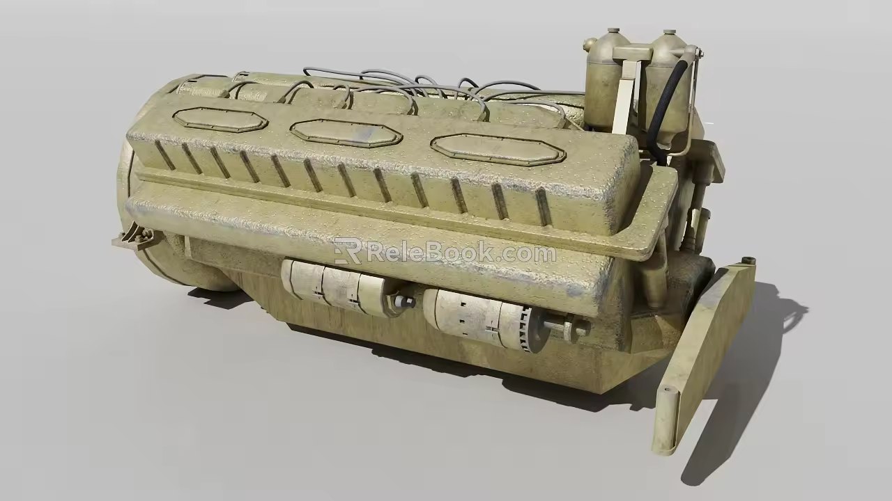 Marine Engine 3d model
