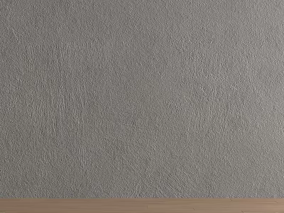 Gray Textured Wainscoting with Wooden Base in Modern Interior Wall Design 3d model