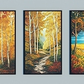 Oil Painting Landscape Oil Painting Scenery Oil Painting Decorative Oil Painting Photo Oil Painting Hanging Painting 3d model