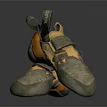Gray And Orange Outdoor Sports Shoes With Supportive Design For Daily Use