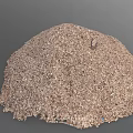 Pile Of Natural Wood Shavings With Brown And Tan Color Tones