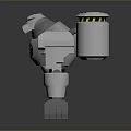 Mech Warrior Mech Soldier Machine Battlearm Mechanical Battlearm Machine Fighter Robot 3d model