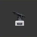 Turret Turntable Railgun Sci-fi Tower Defense Game Tower Defense Sci-fi Turret Game Turret Game Battery 3d model