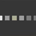 Six Different Rectangular Daily Electrical Appliances With Various Colors Textures And Reflections On Smooth Surface