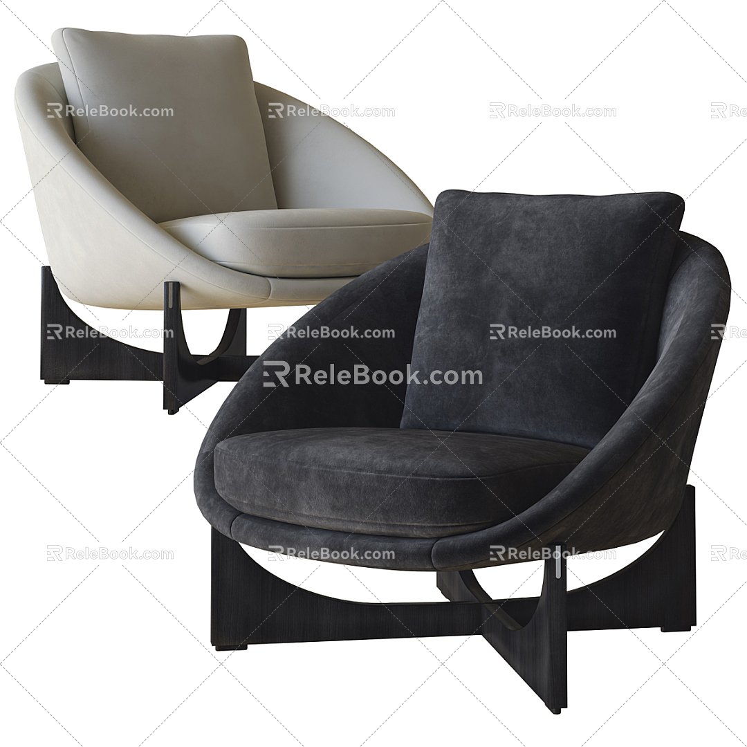 Modern Sofa Chair Leisure Chair 3d model