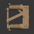 Industrial Copper Equipment With Multiple Cylindrical Coils Lever And Frame Structure