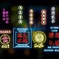 Vibrant Neon Decorative Lights With Chinese And English Lettering For Commercial Signage