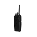 Advanced Black Walkie Talkie Display in Modern Technology Exhibition Hall