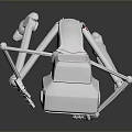 Game And Movie Character With Square Head Slender Limbs White Body In Cartoon 3D Design