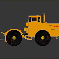 Yellow Heavy Duty Utility Vehicle With Large Tires For Construction Work