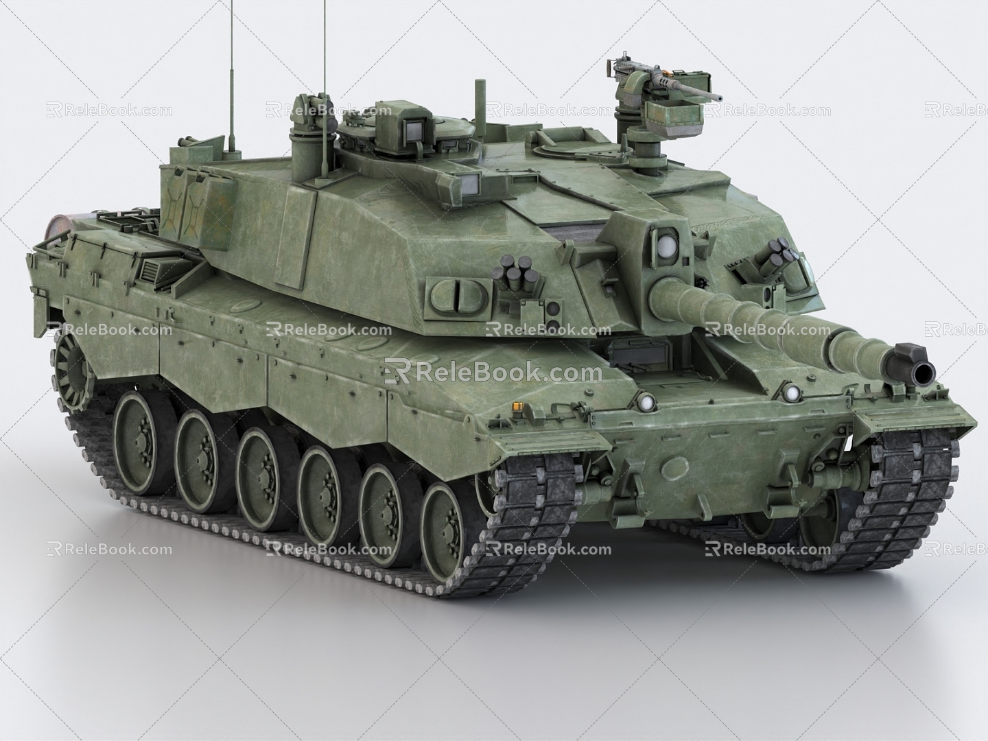 British Tank Medium Tank Challenger 2 Main Battle Tank 3d model