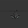 Military Transport Helicopter With Multiple Rotor Blades And Gray Fuselage Design