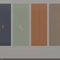 Modern Wardrobe Doors With Multiple Colors And Different Handle Designs For Home Interiors