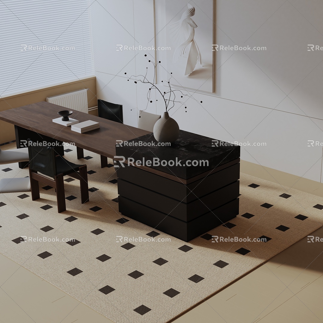 Modern dining table model