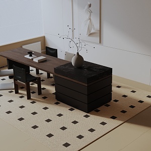 Modern dining table 3d model