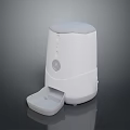 Modern White Automatic Pet Feeder Household Product With Food Tray Design