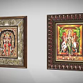 Traditional Decorative Wall Art Furniture With Intricate Frames And Cultural Motifs