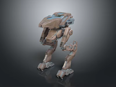 Realistic Style Walking Mecha Walking Mecha Mecha Soldier War Machine Science Fiction Character Machine Soldier Robot Future Warrior Robot Assistant 3d model