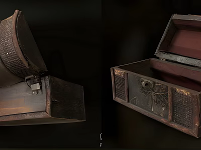 Vintage Box Jewelry Chest 3d model Vintage Box Jewelry Chest 3d model