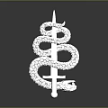 Silver Snake Shaped Clothing Accessory With Diamond Crystal Twisted Design Fashion Jewelry
