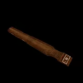 Handmade Wooden Everyday Use Item with Decorative Patterned End and Smooth Finish