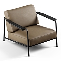 Leisure Chair Chair minotti 3d model