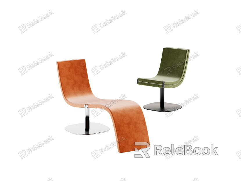 Modern recliner seat model