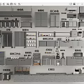 Commercial Kitchen Layout Featuring Hood Cooktops Four Door Refrigerators Preparation Tables And Washing Stations