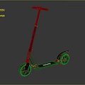 Stylish Modern Electric Scooter With Black Handlebar Gray Deck And Wheels