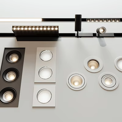 Light Fixtures Set 3d models