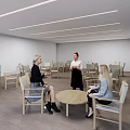 Modern Meeting Room Table And Chair Set For Discussion With People