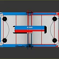 billiard pool table pool cue billiard rack billiard table items 3d model