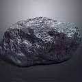 Natural Wooden Stone Material Featuring Rough Textured Surface And Deep Purple Hue