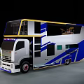 modern bus music bus 3d model